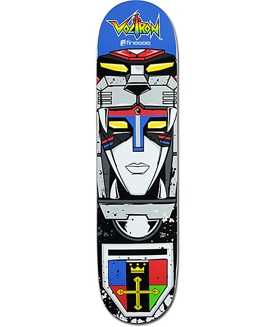 Finesse Voltron Head 7.75" Skateboard Deck